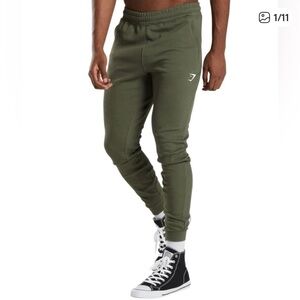 Gymshark Olive React Jogger Pants (M)